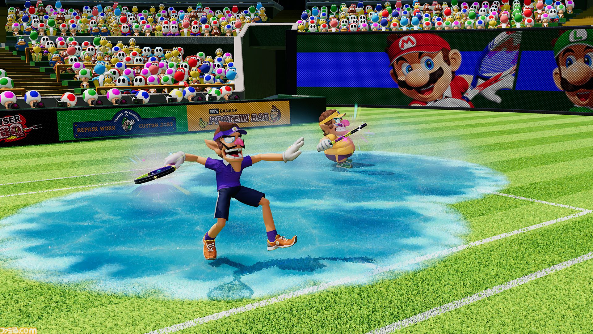 『マリオテニス フィーバー』公式サイトが公開。30種類のフィーバーラケットや得意なプレーが異なる38体のキャラクターなどを紹介