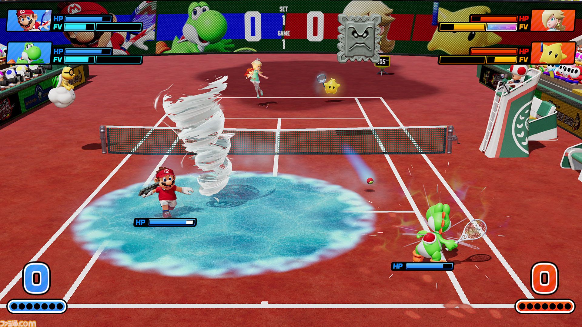 マリオテニス フィーバー』公式サイトが公開。30種類のフィーバー
