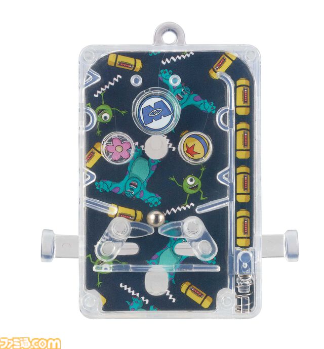 本当に遊べるピンボールマシンがガチャで発売。『トイ・ストーリー』『モンスターズ・インク』『カーズ』などピクサー作品のレトロポップデザイン