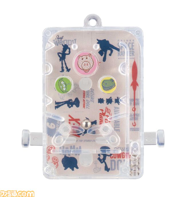 本当に遊べるピンボールマシンがガチャで発売。『トイ・ストーリー』『モンスターズ・インク』『カーズ』などピクサー作品のレトロポップデザイン