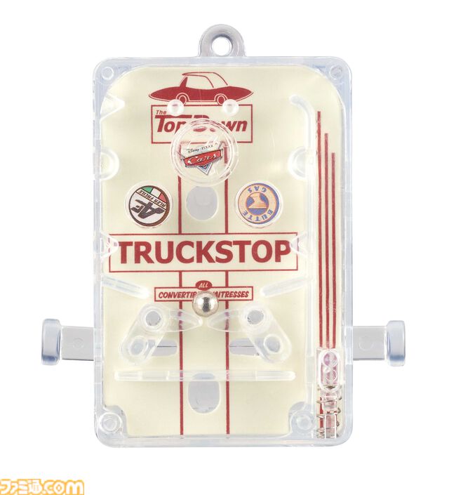 本当に遊べるピンボールマシンがガチャで発売。『トイ・ストーリー』『モンスターズ・インク』『カーズ』などピクサー作品のレトロポップデザイン