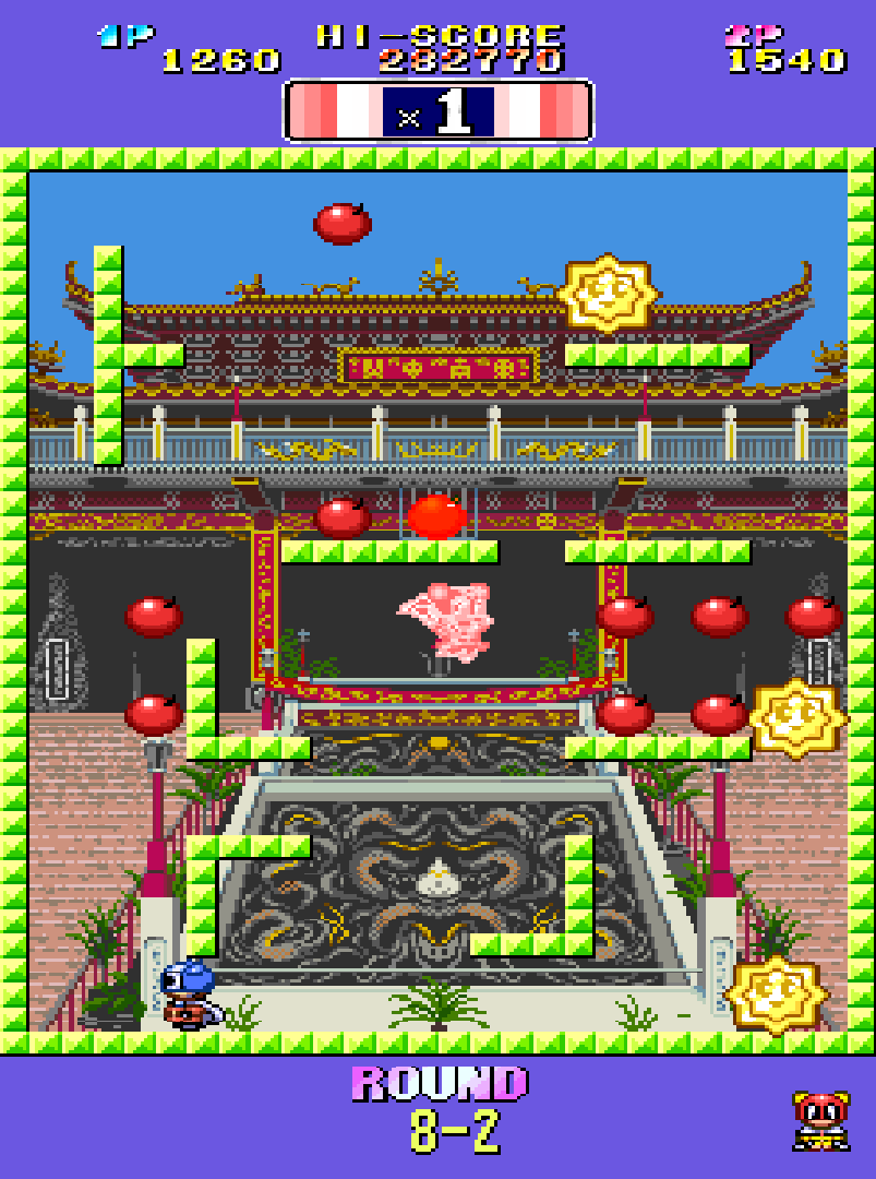 【アケアカ】『ボンジャックツイン』1月15日配信。敵の攻撃を避けながら爆弾を回収してハイスコアを狙うアクション。ふたり同時プレイにも対応