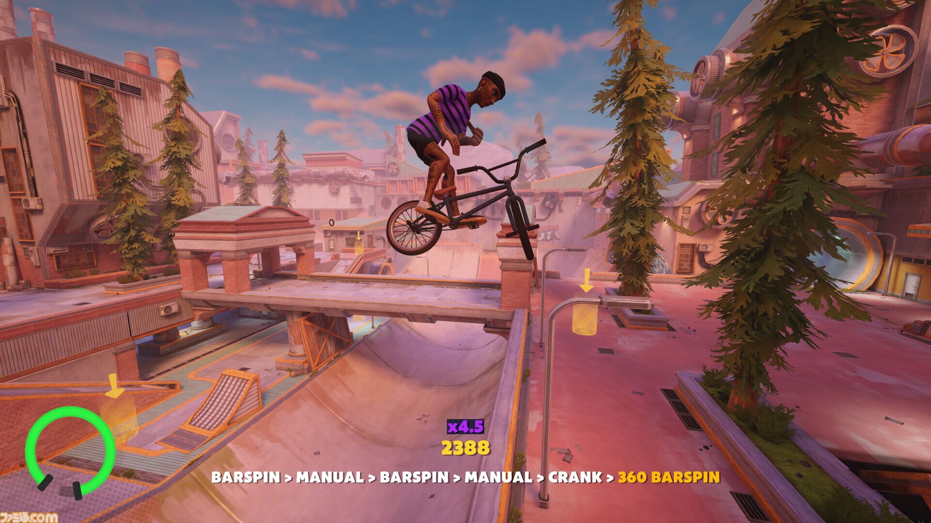 『Streetdog BMX』広大なマップを自転車で駆け巡りド派手なトリックを決めまくるアクションスポーツゲームが1月15日に発売