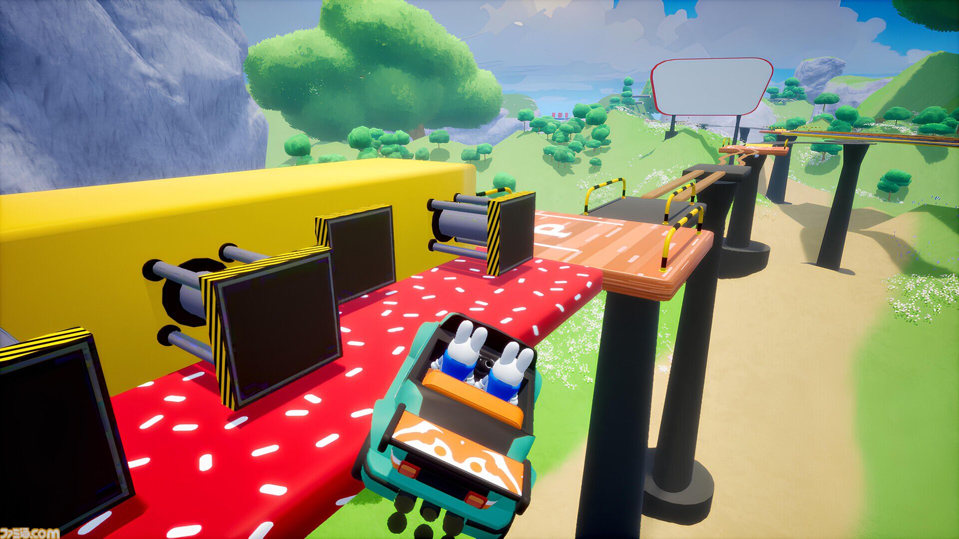 『Drive Together』1台のクルマを複数人で同時に操作するドライブゲームのデモ版が配信。意図した方向に進めないもどかしいドライブが存分に楽しめる