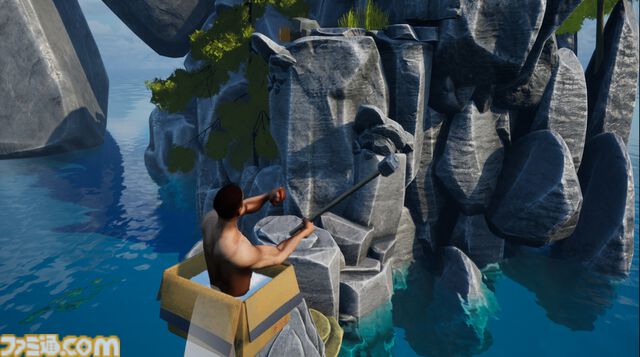【箱おじ】3人称視点の壺おじ風アクション『One Box One Goal』Steamストアページ公開。ダンボール箱に入ったおじさんが主人公