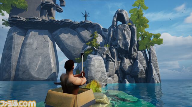【箱おじ】3人称視点の壺おじ風アクション『One Box One Goal』Steamストアページ公開。ダンボール箱に入ったおじさんが主人公