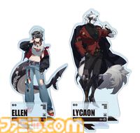 『ゼンゼロ』ファミマコラボが1月20日より開催。エレンとライカンの書き下ろしイラストを使用したアクスタや缶バッジなどが販売