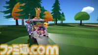 『スーパーバトルゴルフ』対戦相手にボールをぶつけてカートで突撃し、衛星レーザーを撃ち込む“なんでもあり”マルチプレイゴルフ。2月20日発売