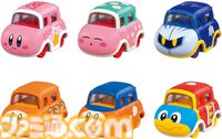 “ドリームトミカ 星のカービィコレクション”本日（1/17）発売。カービィ、ワドルディ、メタナイト、デデデがかわいいミニカーに
