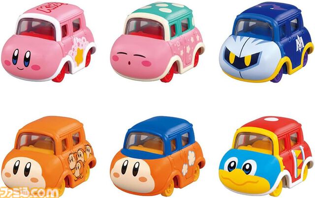 “ドリームトミカ 星のカービィコレクション”本日（1/17）発売。カービィ、ワドルディ、メタナイト、デデデがかわいいミニカーに