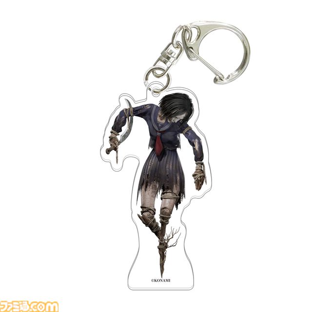 『サイレントヒルf』名台詞をバックに雛子が立つアクスタが登場。“アヤカカシ”、“ココロノアナヲフサゲヌ咲子”などバケモノたちのアクキーも