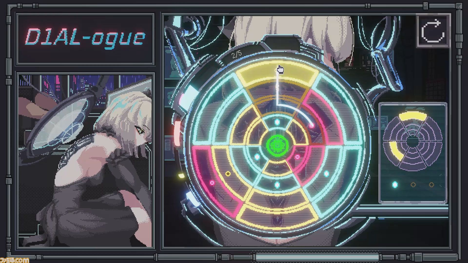 『D1AL-ogue』サイバーパンク都市の片隅でアンドロイド少女たちを修理。『VA-11 Hall-A』などに影響を受けたパズルアドベンチャー