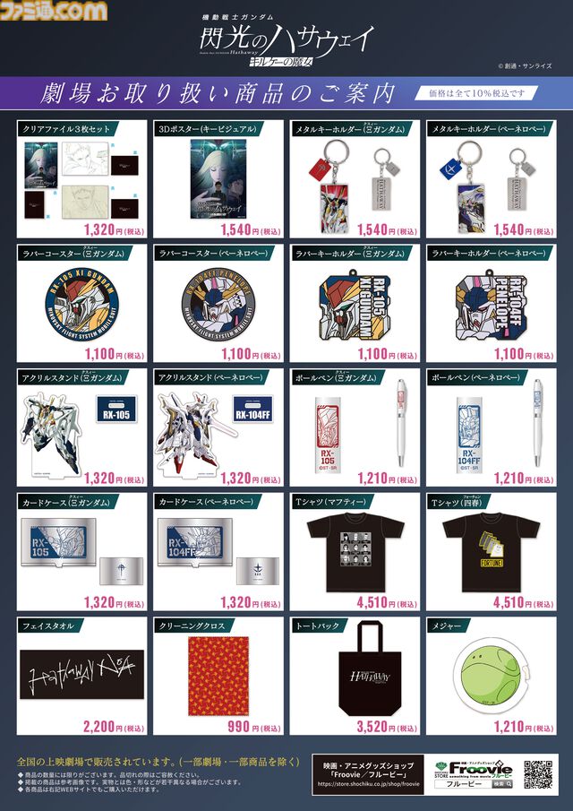 『ガンダム 閃光のハサウェイ キルケーの魔女』入場者プレゼントはイラストカード。ハサウェイ＆ギギ、ケネス＆レーンの2種ランダム。劇場グッズ情報解禁