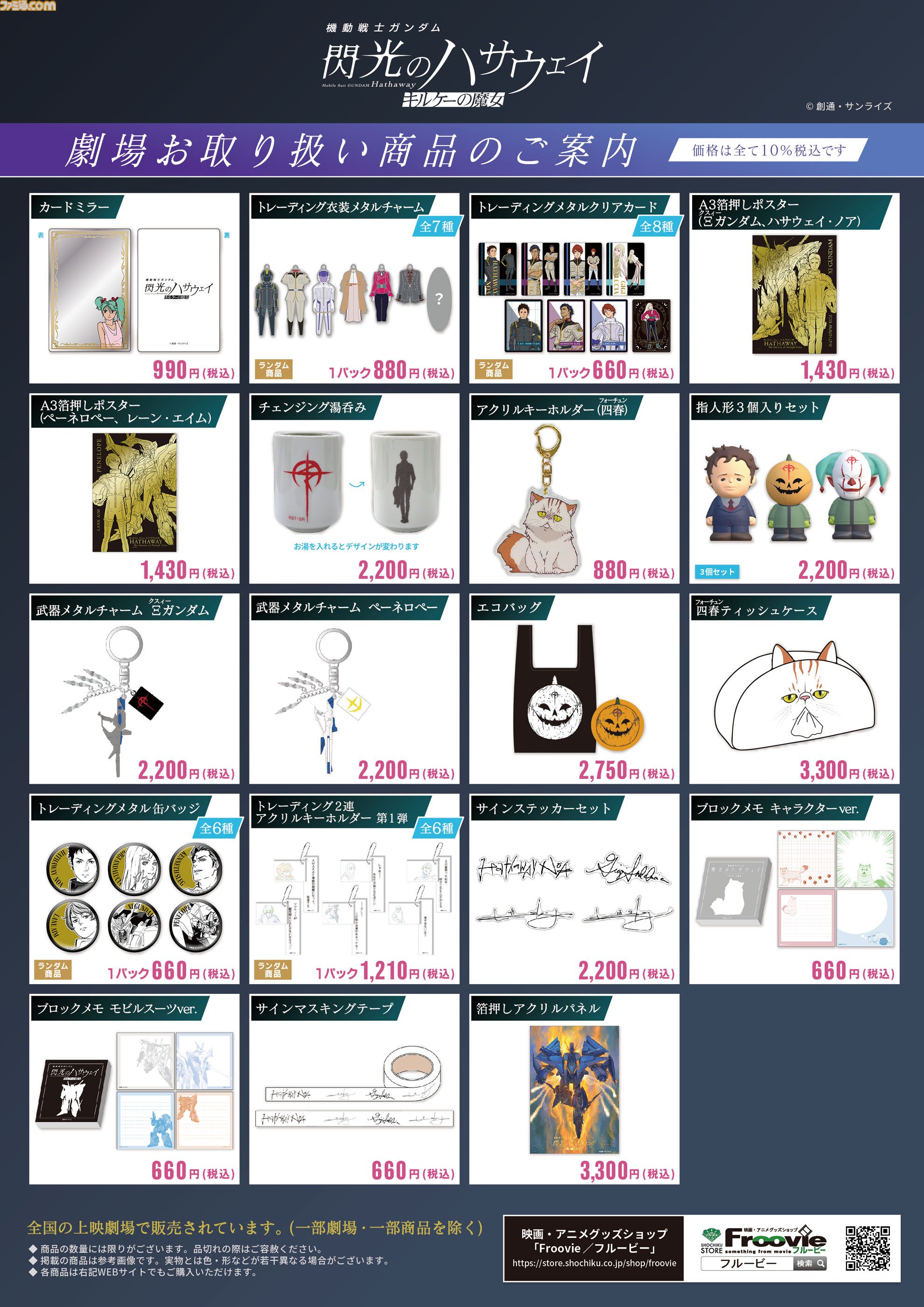 ガンダム 閃光のハサウェイ キルケーの魔女』入場者プレゼントは