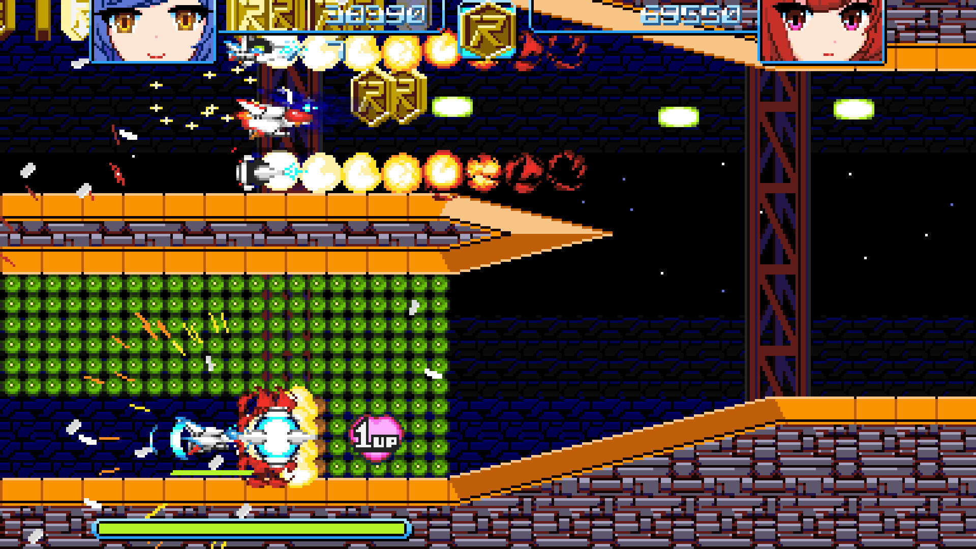 『Revolgear Zero』スイッチ版のストアページと体験版が公開。攻撃を捌いて反撃する“メガビットシステム”が爽快な横スクロールシューティング。製品版はSteam版とともに2/19発売