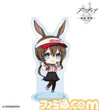 『アークナイツ』ラウンド1のスタッフ制服を着たアーミヤたちのアクスタやステッカーなどのコラボグッズが発売。AMNIBUSにて受注受付中