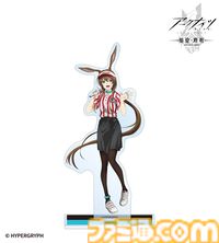 『アークナイツ』ラウンド1のスタッフ制服を着たアーミヤたちのアクスタやステッカーなどのコラボグッズが発売。AMNIBUSにて受注受付中