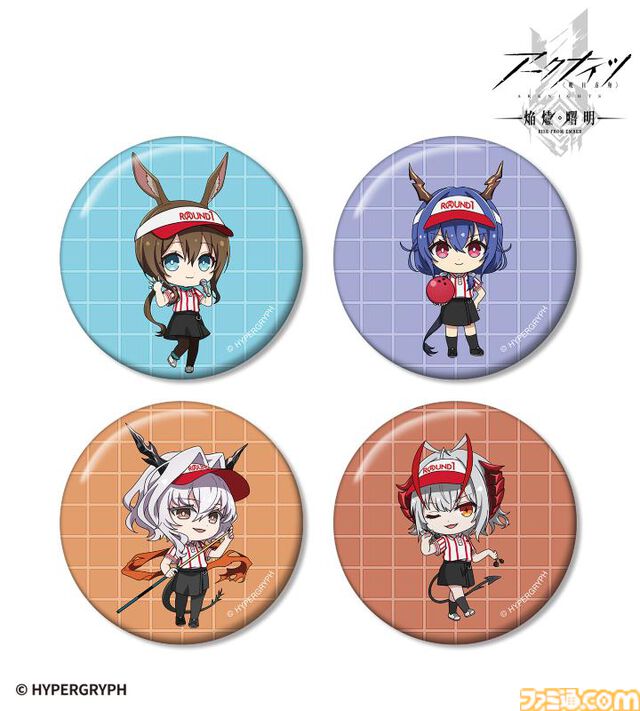 『アークナイツ』ラウンド1のスタッフ制服を着たアーミヤたちのアクスタやステッカーなどのコラボグッズが発売。AMNIBUSにて受注受付中