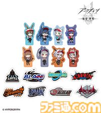 『アークナイツ』ラウンド1のスタッフ制服を着たアーミヤたちのアクスタやステッカーなどのコラボグッズが発売。AMNIBUSにて受注受付中