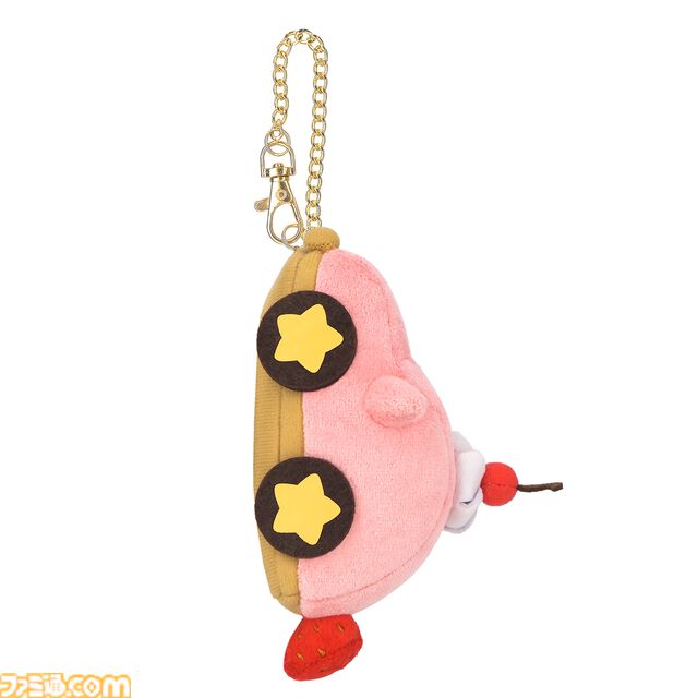 『星のカービィ ディスカバリー』くるまほおばりケーキのぬいぐるみが三英貿易より発売。手乗りサイズとマスコットの2種がラインアップ