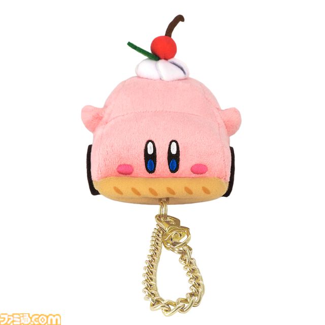 『星のカービィ ディスカバリー』くるまほおばりケーキのぬいぐるみが三英貿易より発売。手乗りサイズとマスコットの2種がラインアップ