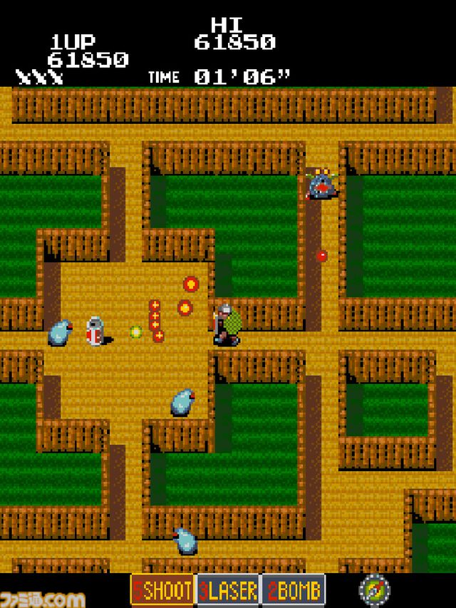 【アケアカ】『ラビリンスランナー』1月22日配信。さらわれたパパイヤ姫を救うため、邪悪なデビルに立ち向かうコナミのシューティングゲーム