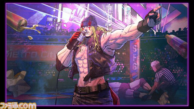 『スト6』アレックスが3月17日より配信決定。アレクのテーマ曲はなんとJAM Project。ケニー・オメガが一部モーションキャプチャを担当