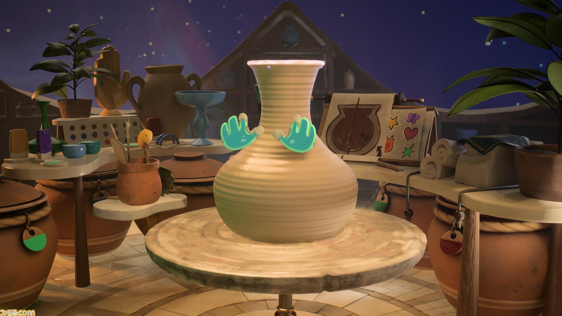 Kiln』ろくろを回して陶器を作り、水をぶちまけて敵陣の窯の火を消せ