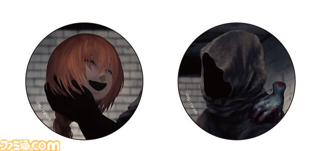 『文字化化』ebtenDXパックが3月26日に発売。フードの男さんと生首くんの描き下ろしイラストを使用したアクリルパネルや缶バッジなどが同梱