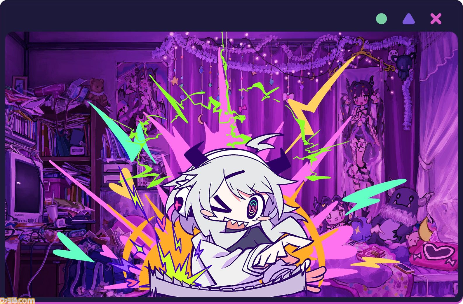 『ゆんゆん電波シンドローム』電波ソングリズムアドベンチャー、Steamで2024年発売。『NEEDY GIRL OVERDOSE』開発元の新作