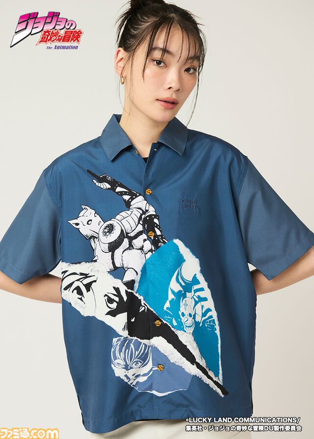 『ジョジョ』“スタンド使いはひかれ合う”シャツなど、グラニフコラボ商品が予約受付開始。男女兼用の全12アイテムが新登場