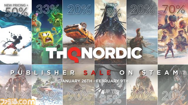 『ディズニー エピックミッキー：Rebrushed』50%オフ、『ウェイ オブ ザ ハンター』90%オフ。THQ NordicパブリッシャーセールがSteamにて開催中