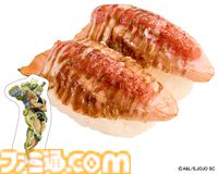 『ジョジョ』3部のスシローコラボが2月4日より開催。対象メニューの注文で限定グッズが貰える。承太郎とDIOの等身大パネルが当たるキャンペーンも
