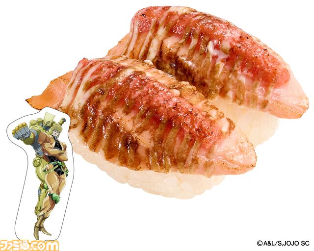 『ジョジョ』3部のスシローコラボが2月4日より開催。対象メニューの注文で限定グッズが貰える。承太郎とDIOの等身大パネルが当たるキャンペーンも