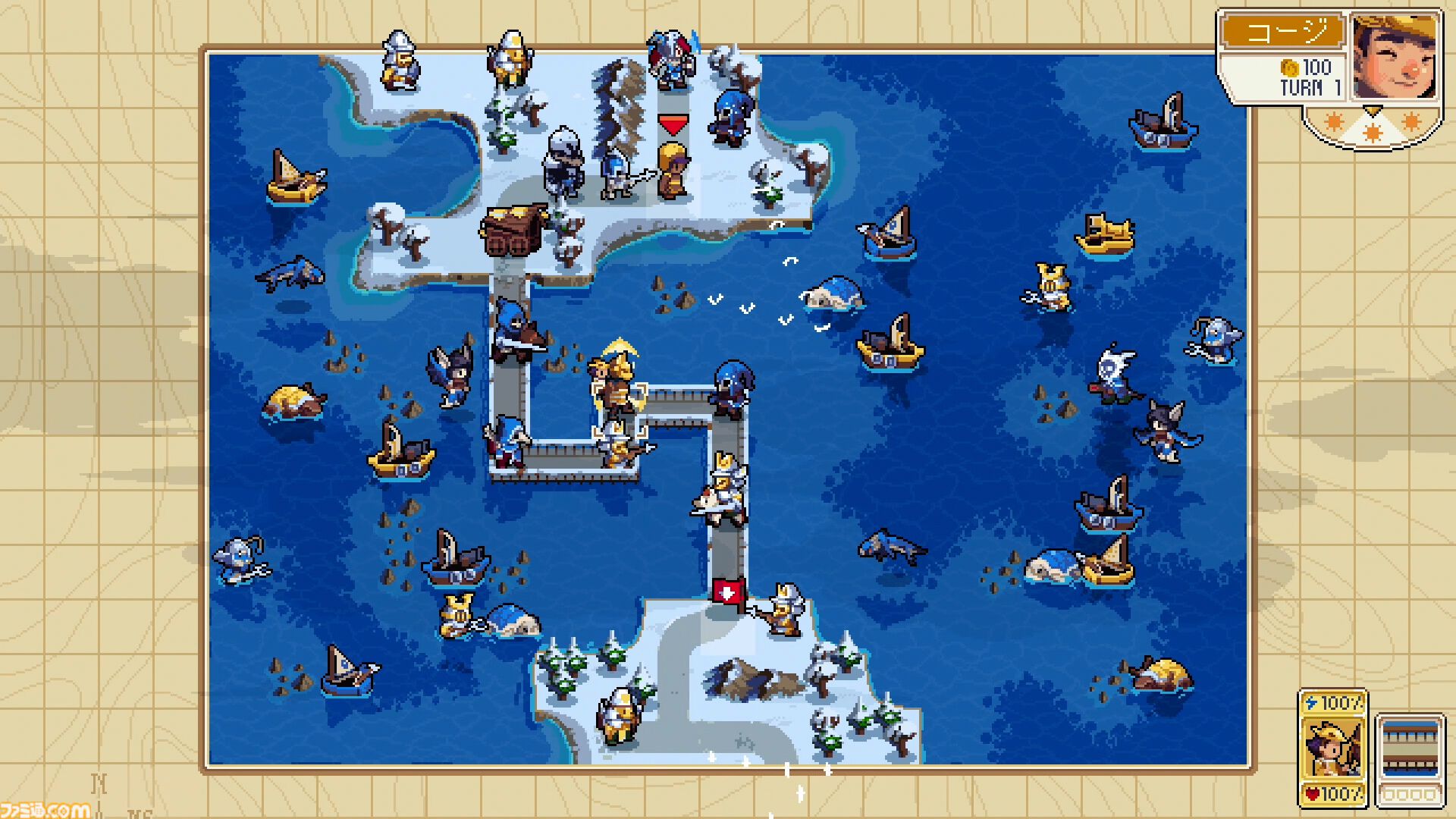 骨太ターン制ストラテジー『ウォーグルーヴ1＋2』Switchパッケージ版が発売。敵を引き寄せる“カエル”、味方を輸送する“馬車”など個性的なユニットを指揮して勝利を目指す