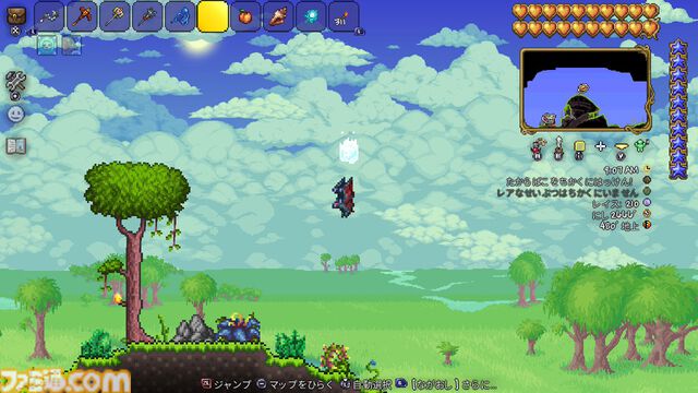 『テラリア』大型アップデートで日本語に正式対応。新アイテムは召喚士向けの“ムチ”カテゴリ9種を筆頭に650以上。チェスト内の素材を使った直接クラフトのシステムも実装