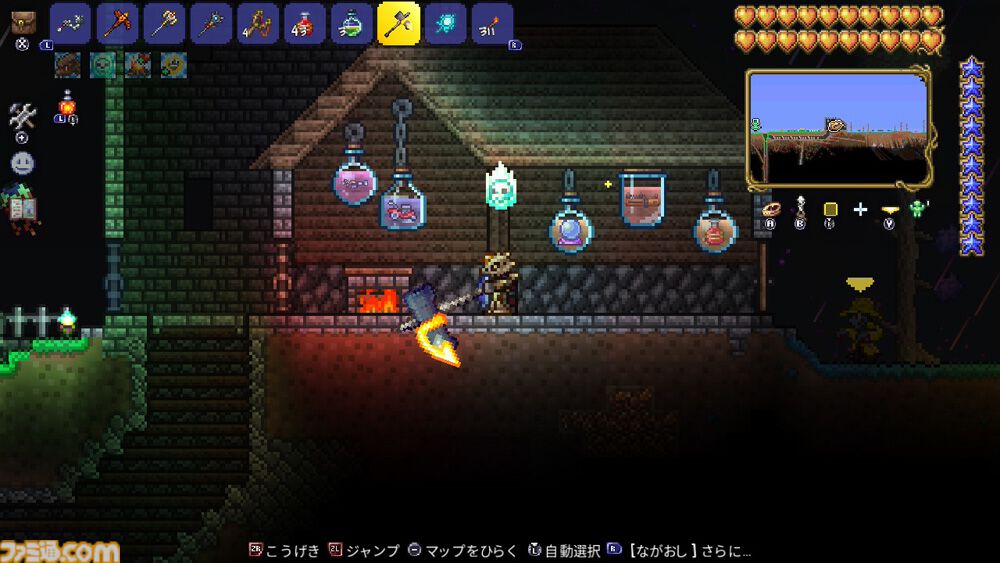 『テラリア』大型アップデートで日本語に正式対応。新アイテムは召喚士向けの“ムチ”カテゴリ9種を筆頭に650以上。チェスト内の素材を使った直接クラフトのシステムも実装