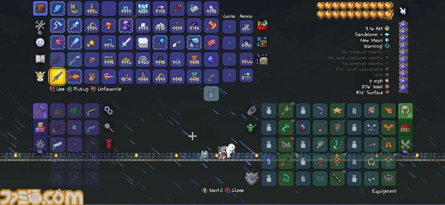 『テラリア』大型アップデートで日本語に正式対応。新アイテムは召喚士向けの“ムチ”カテゴリ9種を筆頭に650以上。チェスト内の素材を使った直接クラフトのシステムも実装