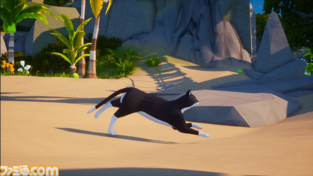 『Scattered』猫になって南の島を探索するアクションゲーム。「ニャー」と鳴いたり物を落としたり気ままに猫ロールプレイ。大量の猫が集まる画像が堪らニャイ