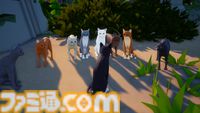 『Scattered』猫になって南の島を探索するアクションゲーム。「ニャー」と鳴いたり物を落としたり気ままに猫ロールプレイ。大量の猫が集まる画像が堪らニャイ