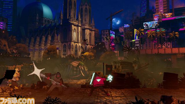 『Sky Dust』ピクセルアート×3Dの映像表現に見惚れるサイバーパンクなメトロイドヴァニアが開発中。きらびやかな街並みやバイクチェイスにも注目