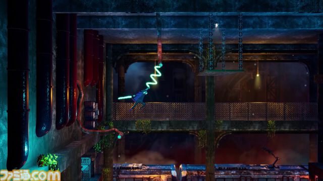 『Sky Dust』ピクセルアート×3Dの映像表現に見惚れるサイバーパンクなメトロイドヴァニアが開発中。きらびやかな街並みやバイクチェイスにも注目