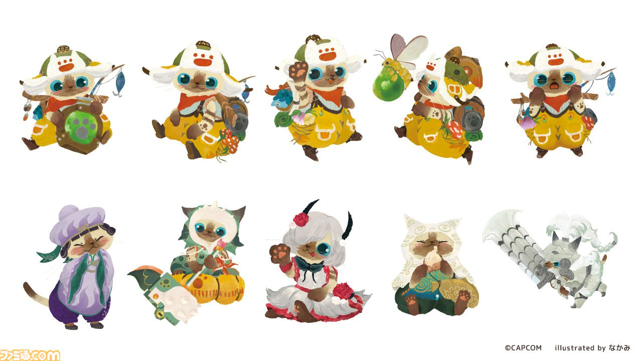 モンハンワイルズ』猫の日を記念してオトモアイルーのマスコット