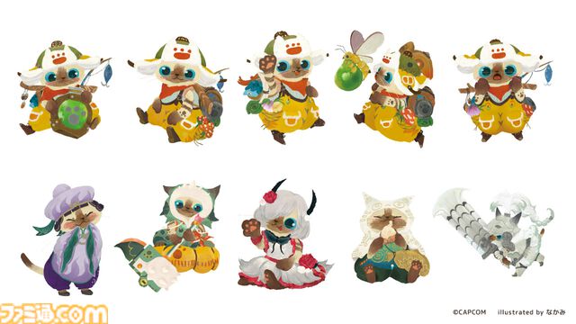 『モンハンワイルズ』マスコット、バッグ、Tシャツなどオトモアイルーグッズが猫の日記念し登場。表情豊かで元気いっぱい姿がかわいすぎる