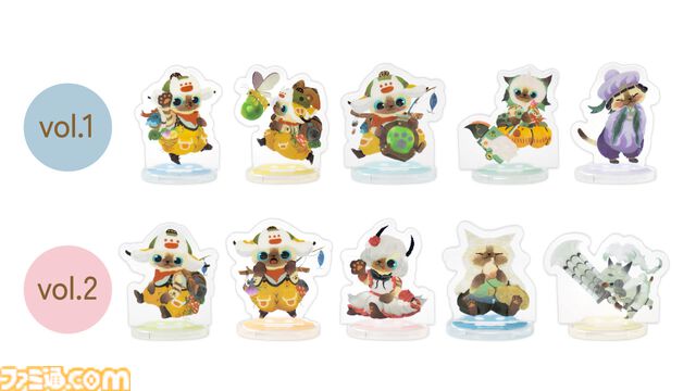 『モンハンワイルズ』マスコット、バッグ、Tシャツなどオトモアイルーグッズが猫の日記念し登場。表情豊かで元気いっぱい姿がかわいすぎる