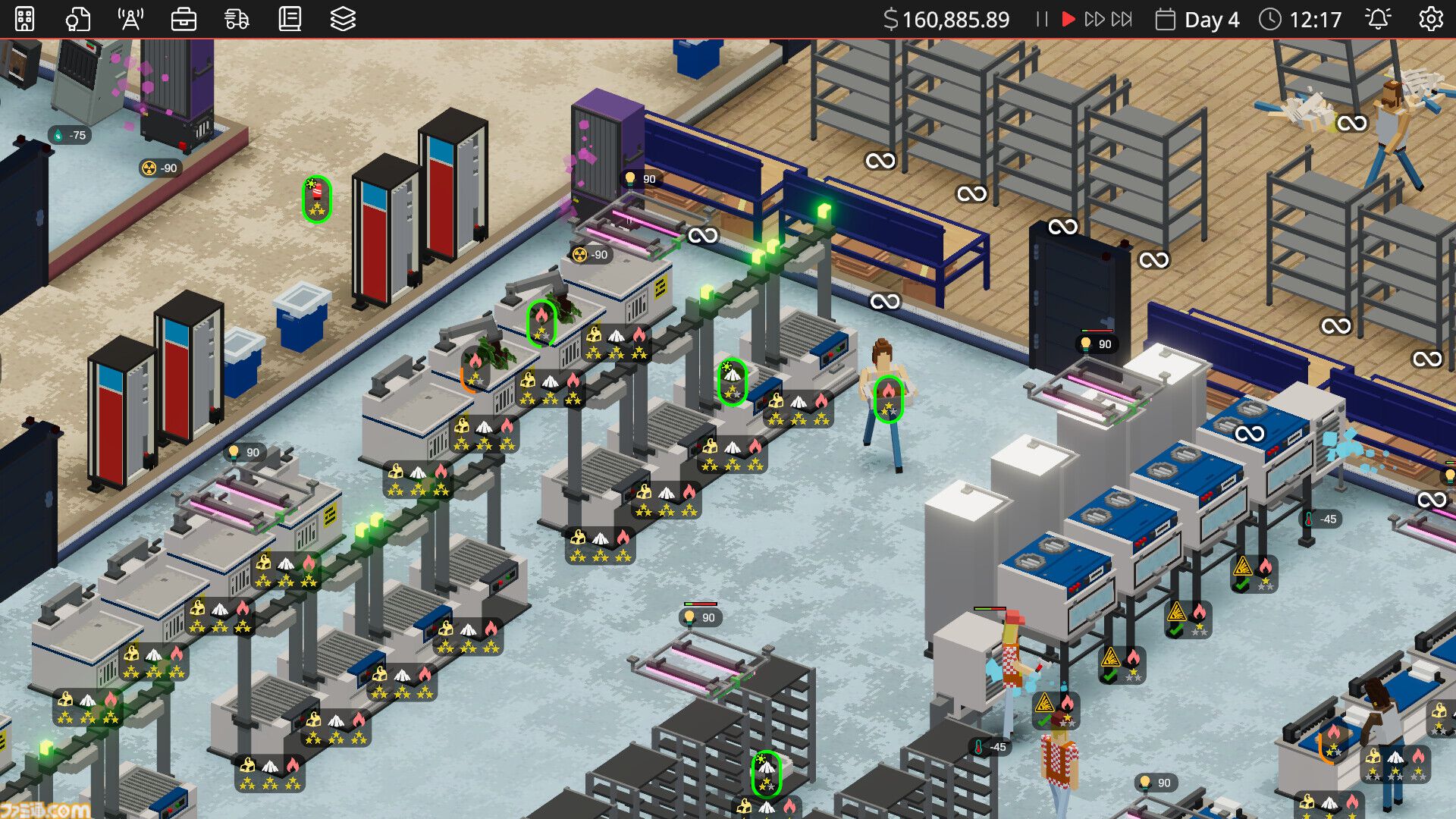 Definitely Not Fried Chicken』人気店を隠れ蓑に違法なお薬を販売する経営シミュレーションがEpic Games  Storeで無料配布中。表家業も裏稼業も結局は従業員の幸福度が重要 | ゲーム・エンタメ最新情報のファミ通.com