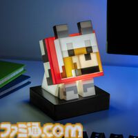 『マイクラ』お魚くわえた三毛猫のルームライトが猫の日（2/22）に新登場。オオカミ、ハチのフィギュアライトとあわせて予約開始