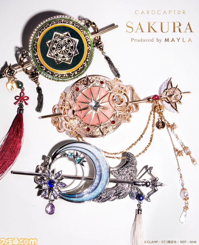 『カードキャプターさくら』髪飾り＋かんざしは華やかで美しい。さくらはかわいく、小狼は凛として、月は神秘的に【2月6日17時より予約受付スタート】