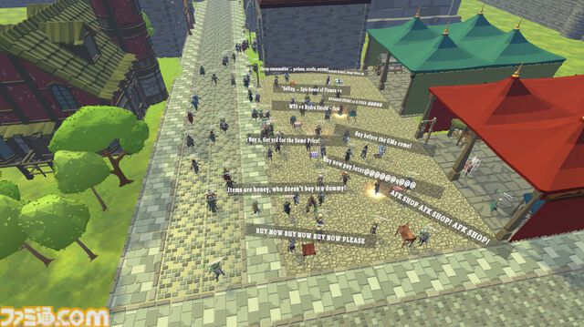 『MMORPG NPC Simulator』ゲーム世界でNPCとして生活するシミュレーションが登場。店の経営をしながら手に入れた運営権限で世界を内側から支配しよう