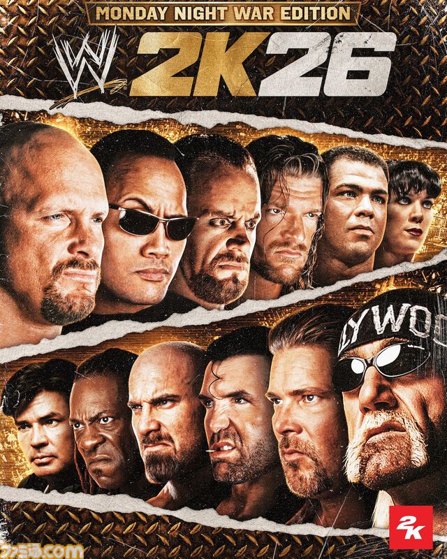 『WWE 2K26』英語版が3月13日に発売決定。シリーズ最多となる400名以上のプレイアブルキャラクターが登場。4種類の新マッチタイプも